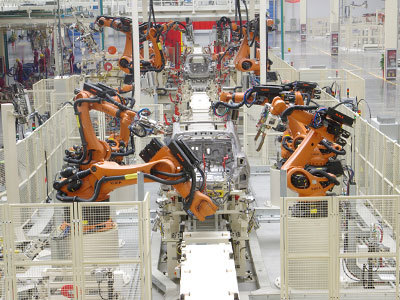 白車身柔性焊裝生產(chǎn)線_自動(dòng)化系統(tǒng)_解決方案_產(chǎn)品_中國AGV網(wǎng)_專業(yè)性的AGV .